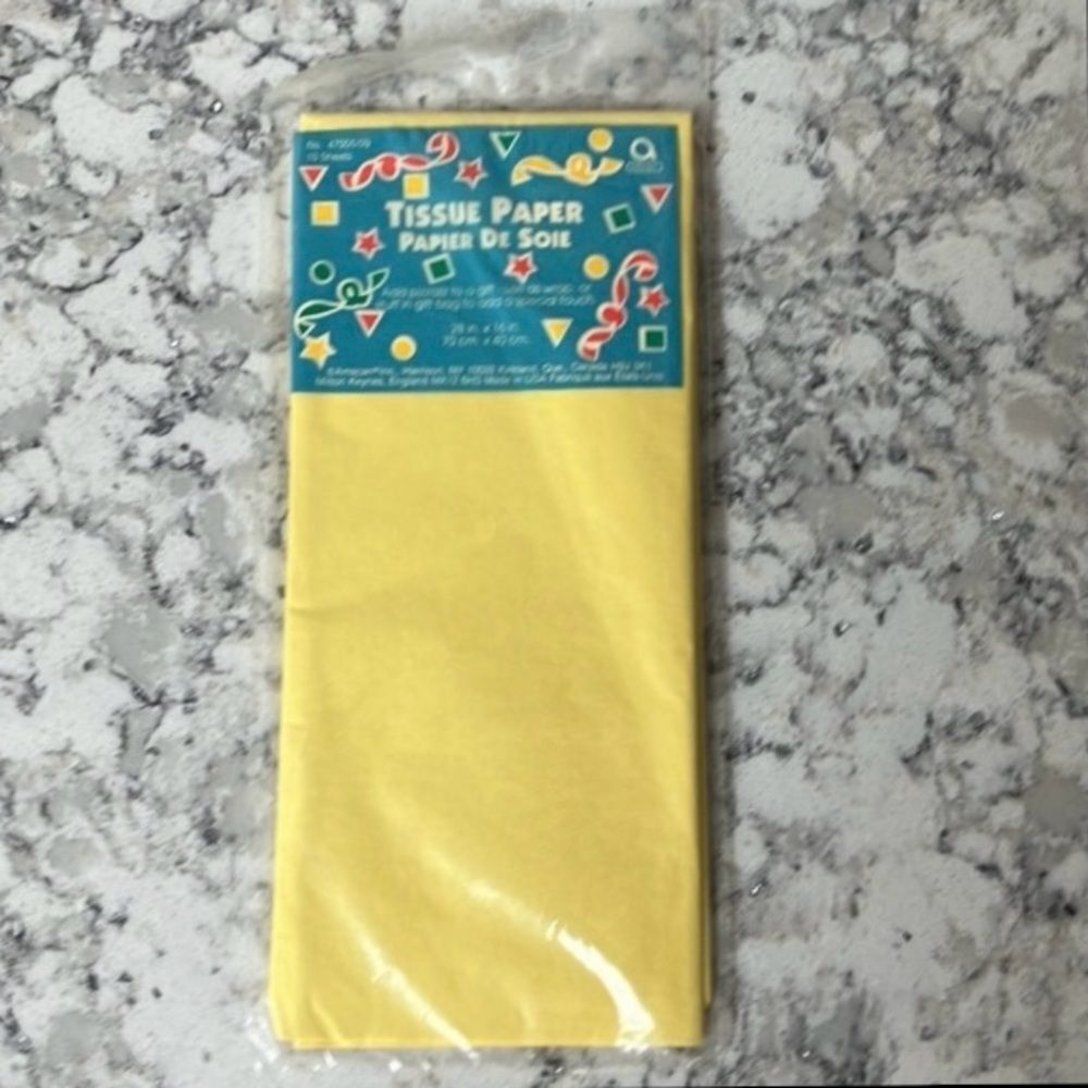 New Yellow Tissue Paper